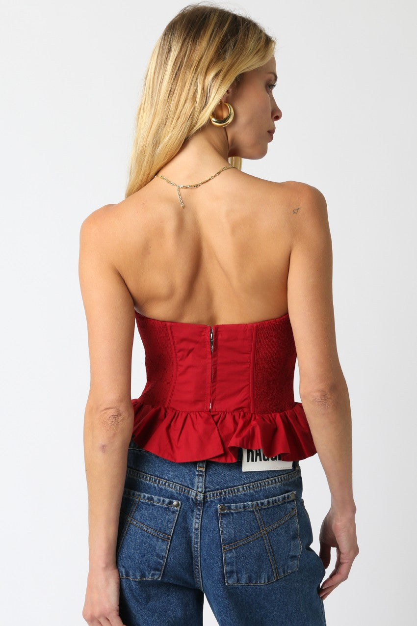 Autumn Strapless Top
