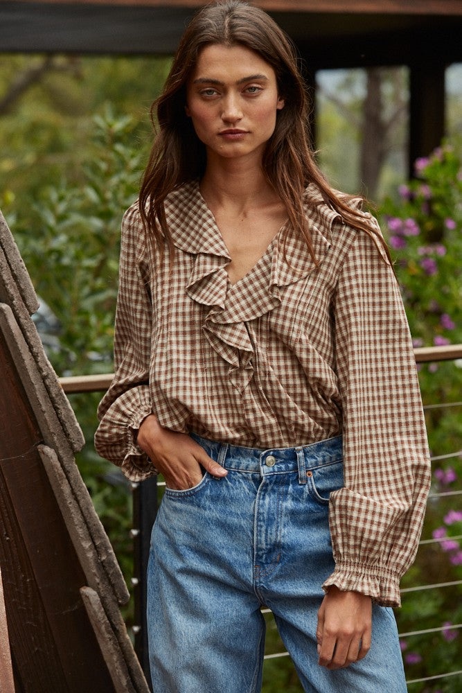Walk The Line Gingham Top