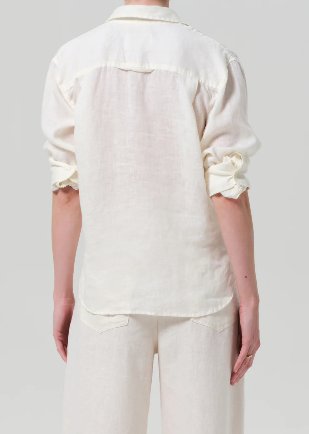 Kayla Shrunken Linen Top