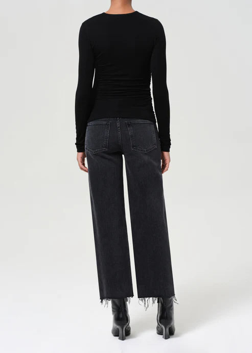 Harper Mid Rise Straight Crop