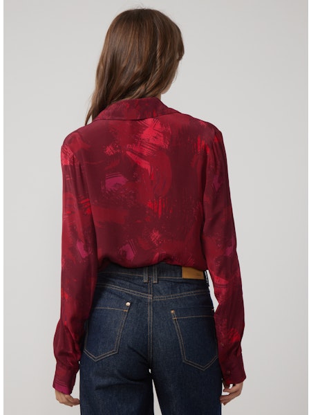 Lia Printed Pullover Blouse