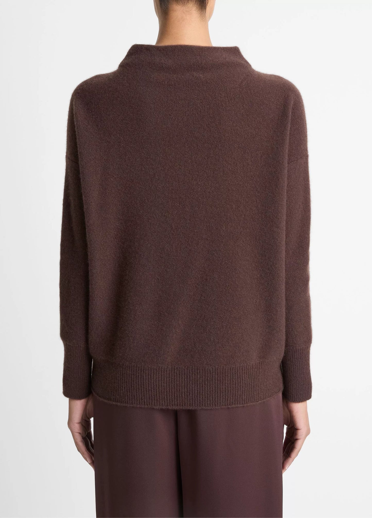 Plush Cashmere Funnel Neck Sweater