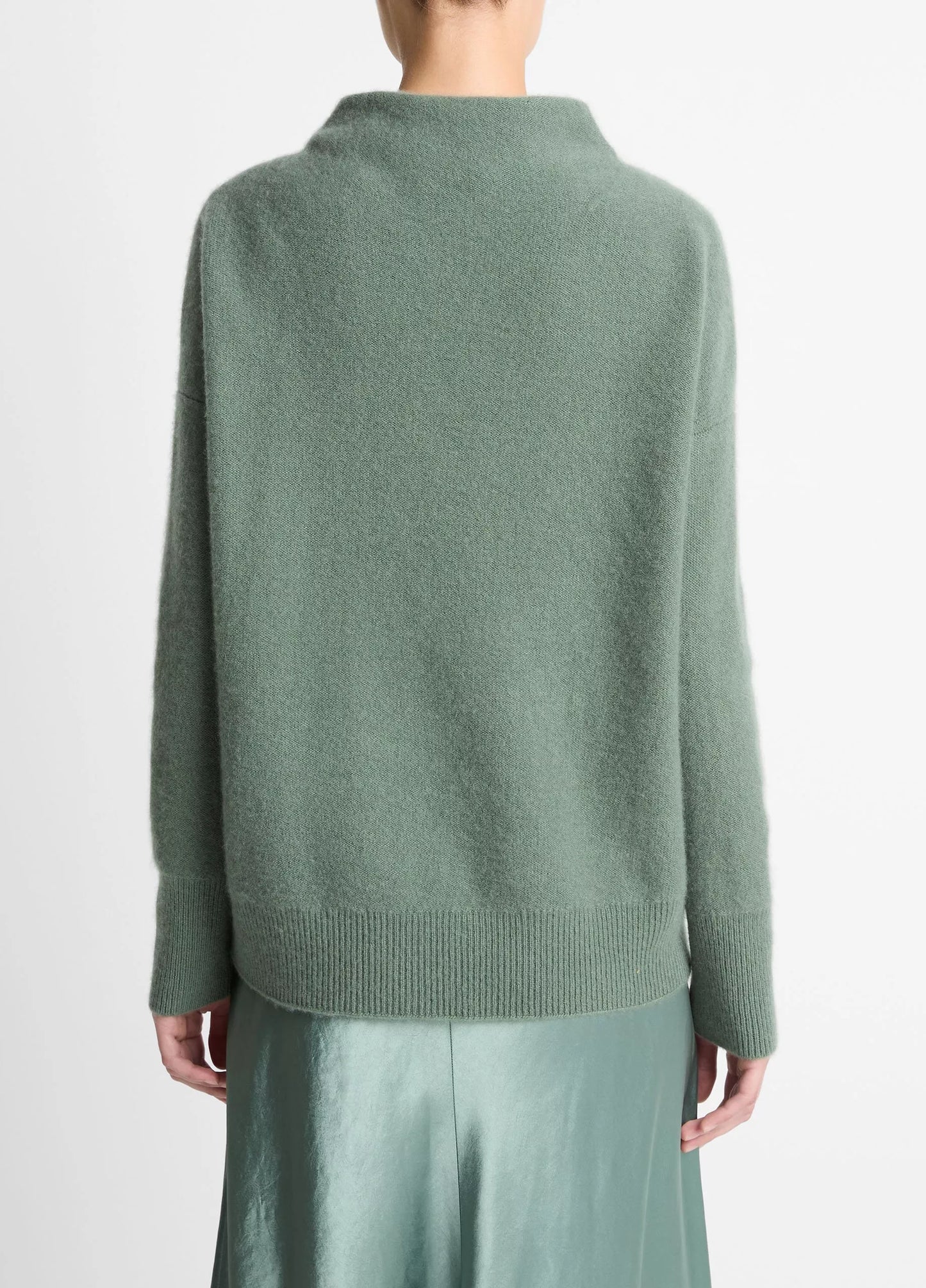 Plush Cashmere Funnel Neck Sweater