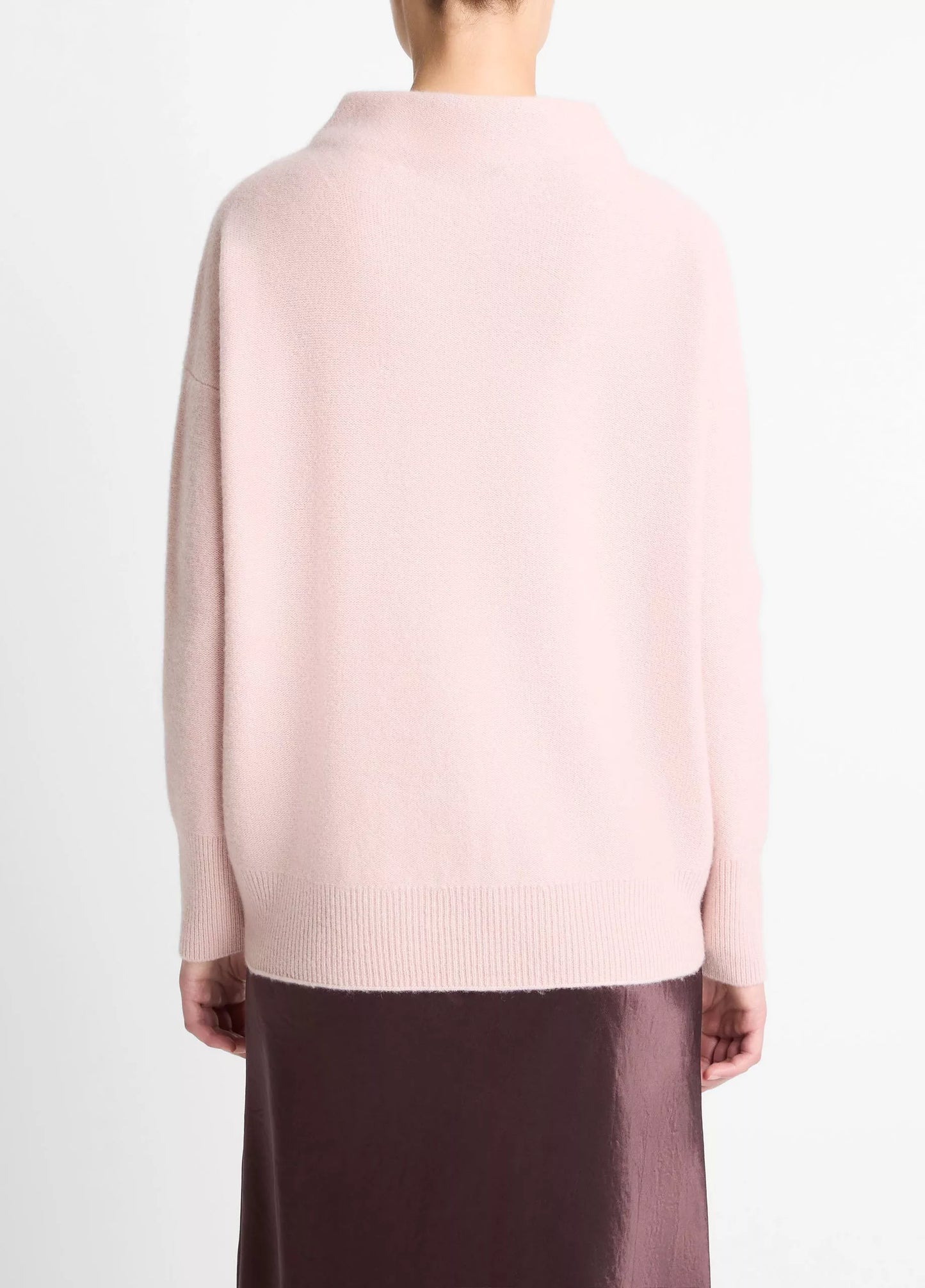 Plush Cashmere Funnel Neck Sweater