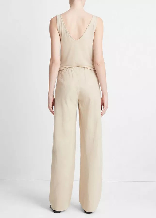 High Waist Cotton Bias Pant