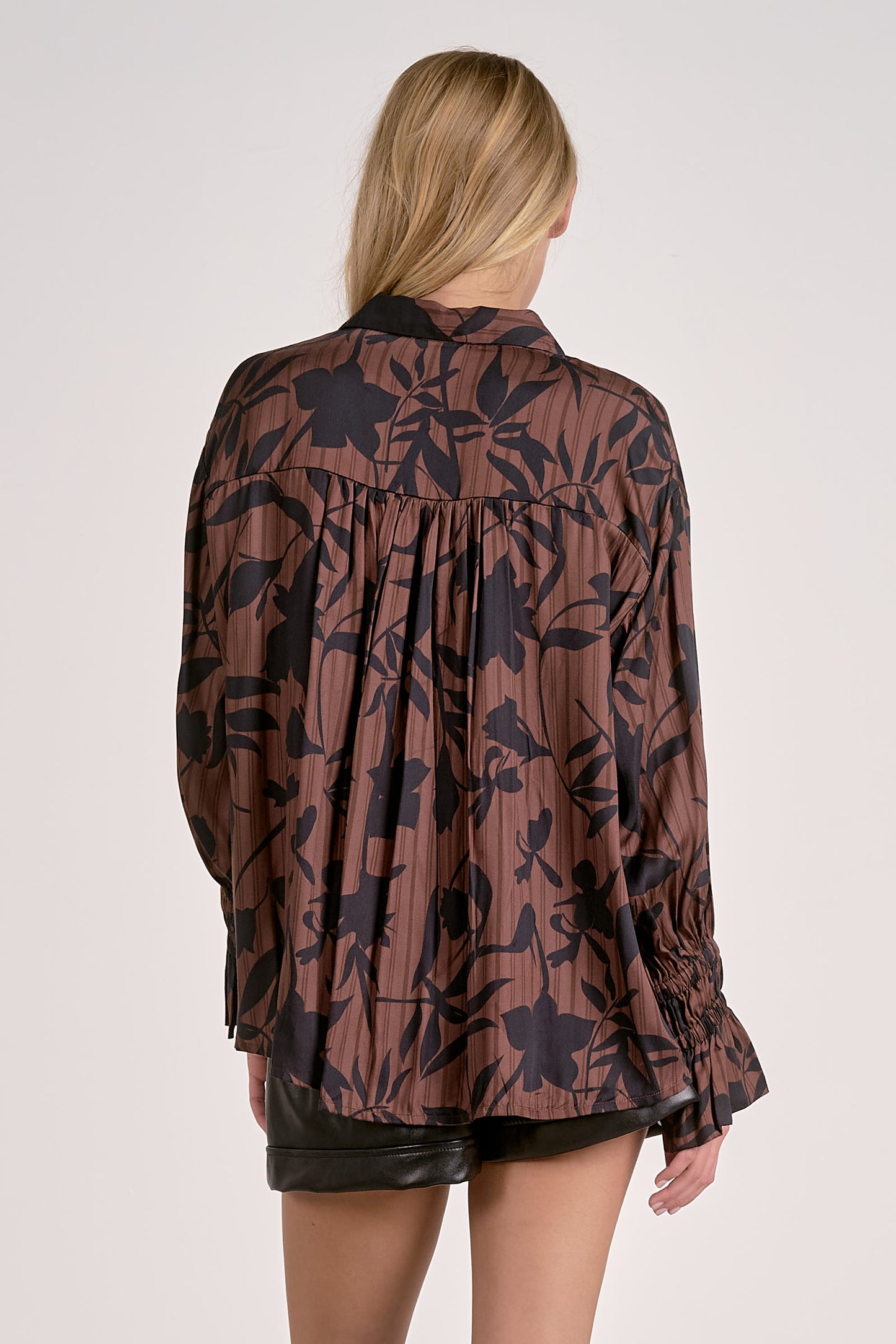Printed Buttondown Top