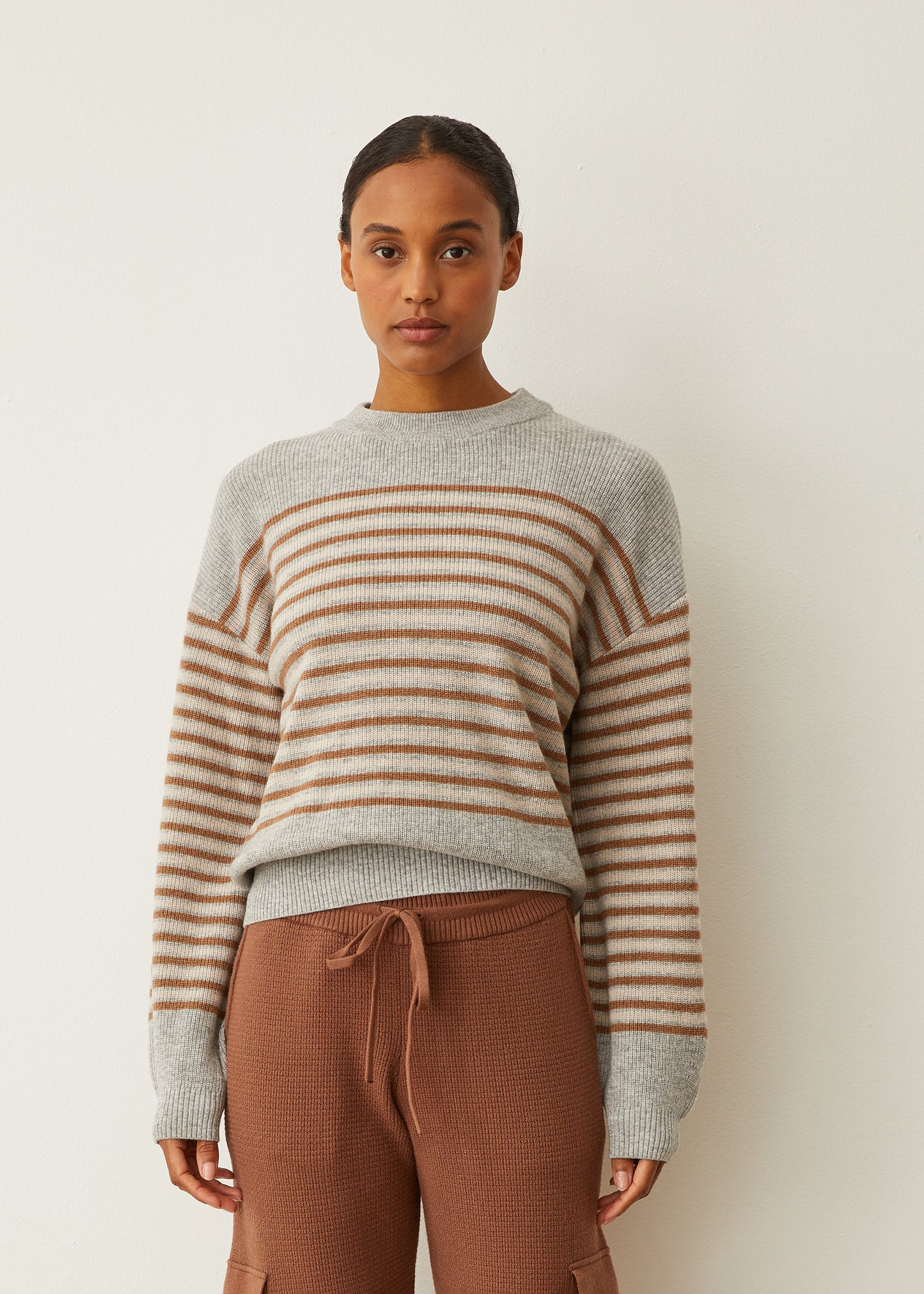 Wool Cashmere Stripe Sweater