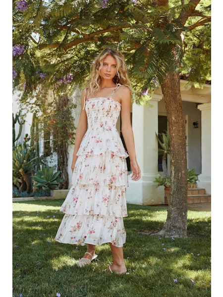 Olive Tiered Dress