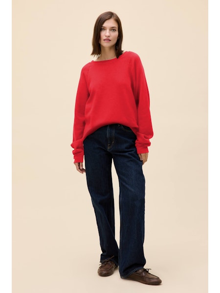 Solid Vintage Raglan Sweatshirt
