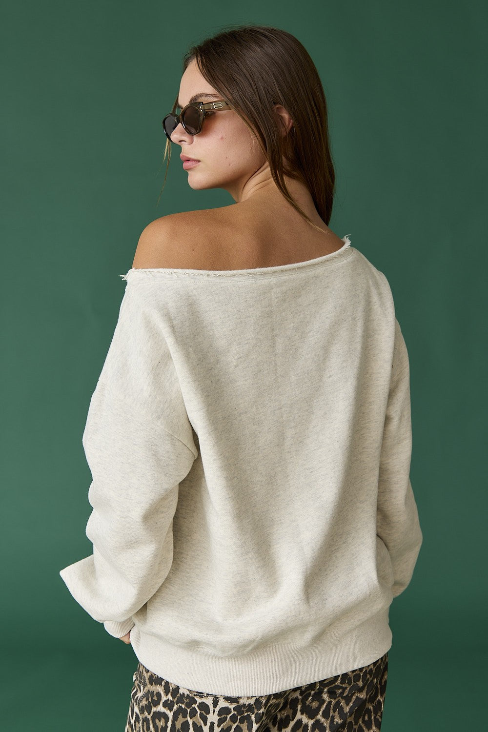 Evelyn One Shoulder Sweatshirt