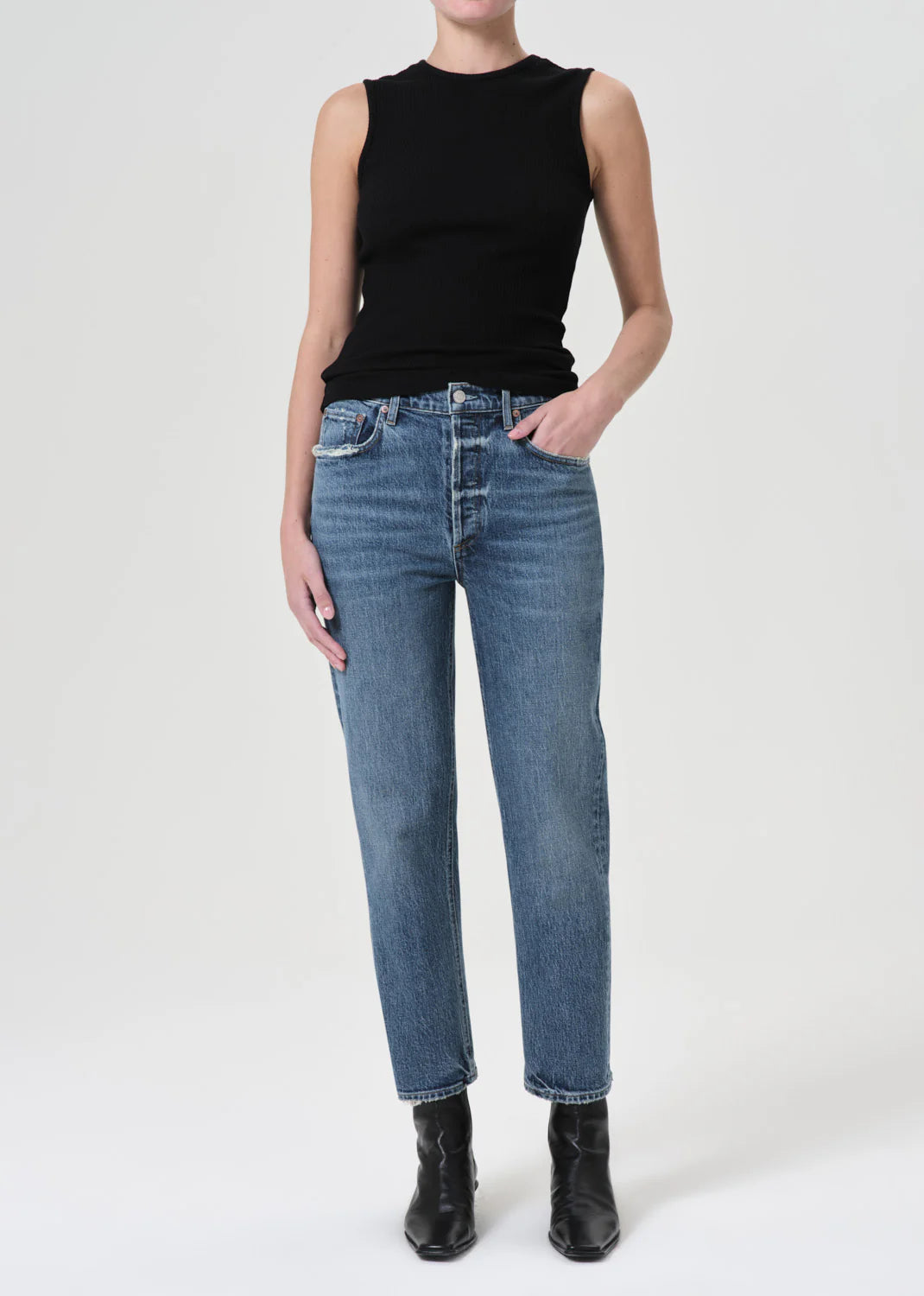 Riley High Rise Straight Crop – masons