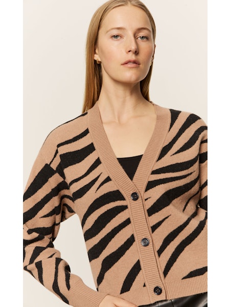 Zebra Cardi