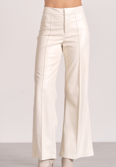 High Waisted Vegan Leather Pant