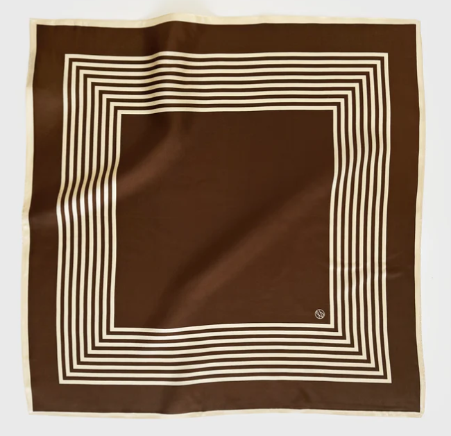 Striped Silk Scarf